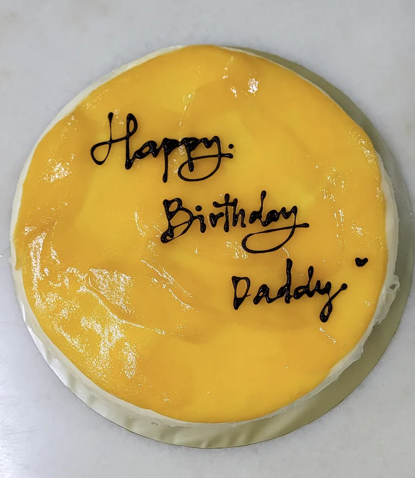 Happy Birthday Daddy mango cake