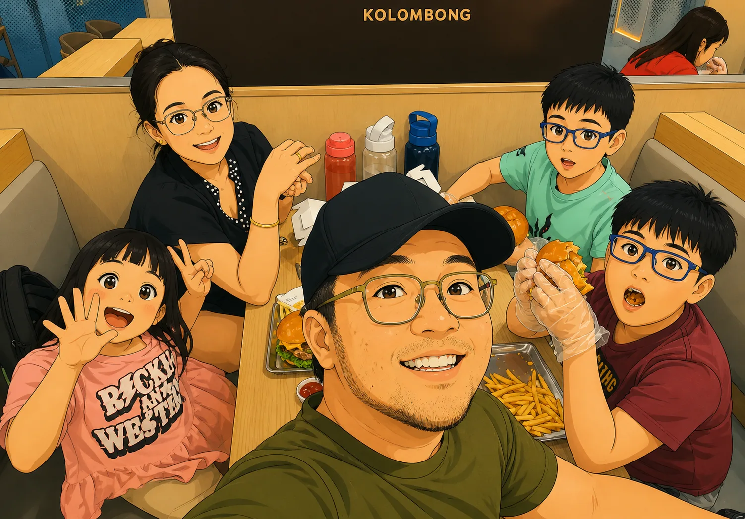 Kolombong family illustration